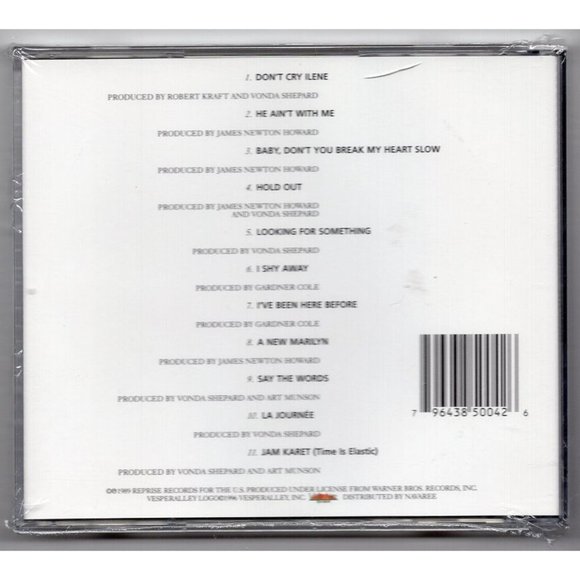 VONDA SHEPARD SELF-TITLED CD, 11 Tracks, BRAND-NEW CD IN USED BOX (see notes) - Picture 2 of 2